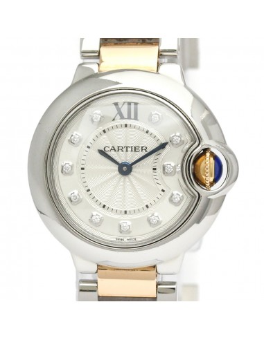 Cartier Ballon Bleu Quartz Stainless Steel Womens Dress Watch WE902030 pas chere