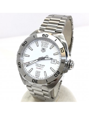 TAG HEUER Watch Analog Formula 1 Caribre 5 Caliber WAZ2114 Self-winding Date Silver White Dial 200m Mens destockage